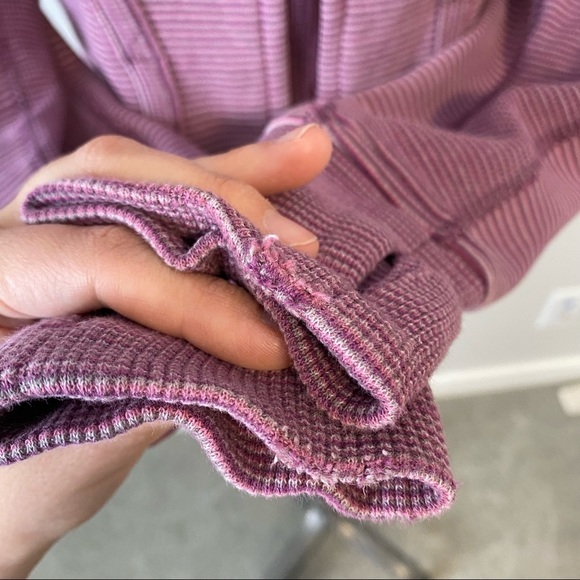 Lululemon Scuba Hoodie Muted Mauve Stripes Galore Microstripe - Picture 4 of 15